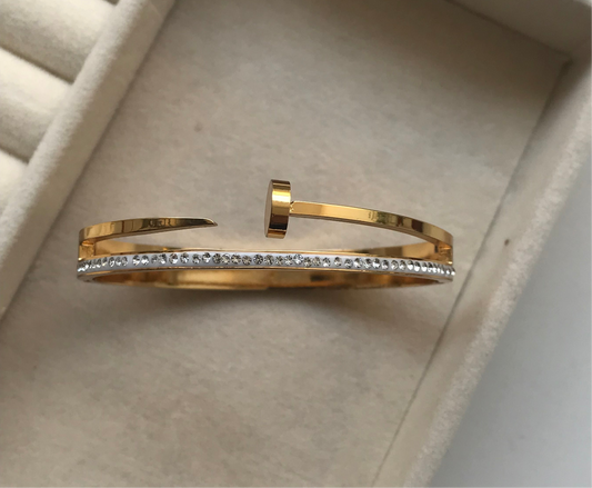 Open Cuff Anti-Tarnish Kada – Gold Plated Bracelet