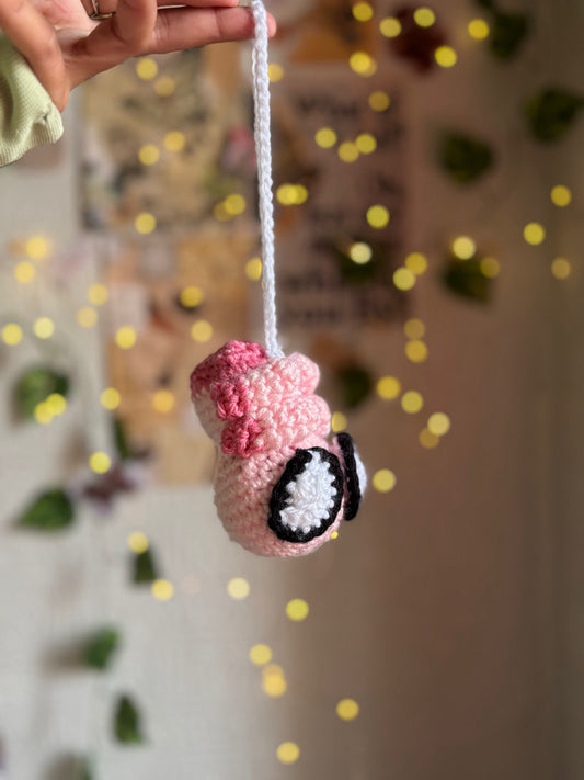 crochet car hanging